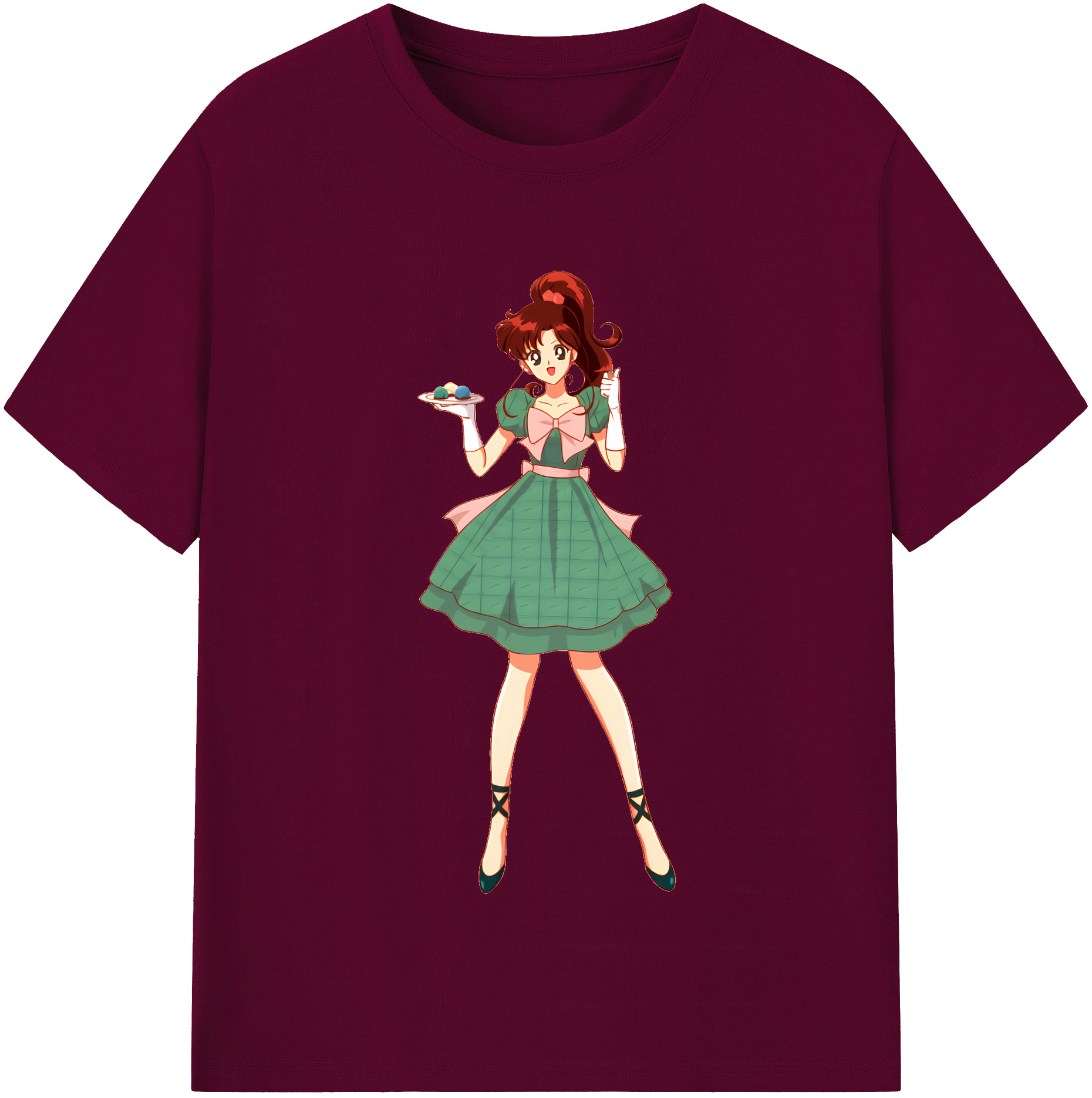 （画像用） 美少女戦士セーラームーン 木野 まこと きの まこと Sailor Moon Kino Makoto （セーラージュピター；Sailor Jupiter） レディースカジュアルプリントTシャツ（綿100％）